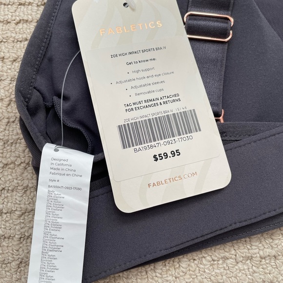 Fabletics Zoe High Impact Sports Bra IV - Picture 3 of 7